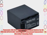 Panasonic CGR-D54 (CGRD54) Replacement Battery for AG-DVX100B HPX170 HDC-1000 HPX250 Professional