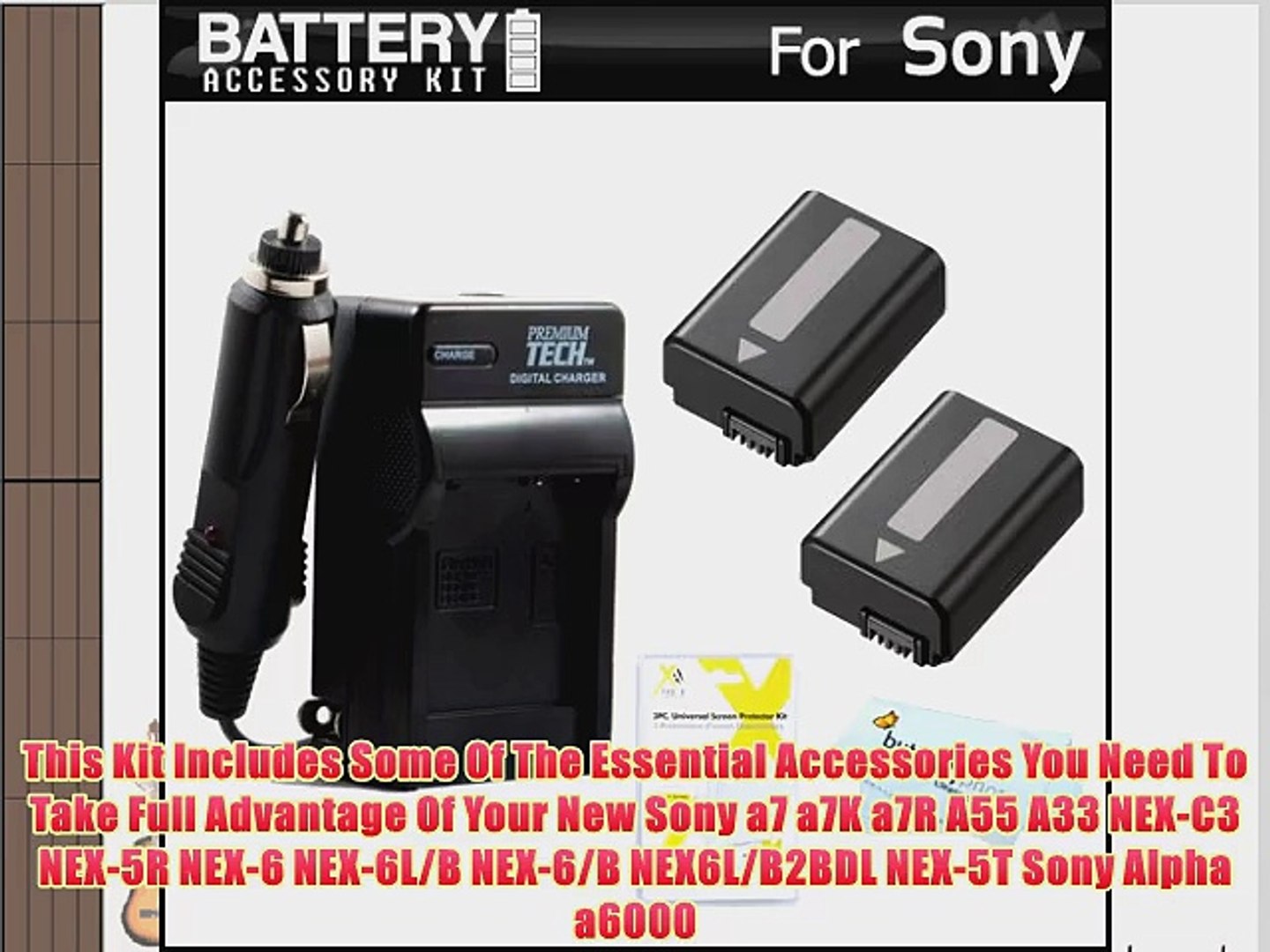 2 Pack Battery And Charger Kit For Sony A55 A33 Dslr Slt A55 Slt A33 Nex 3 Nex 5 Nex 5n Video Dailymotion
