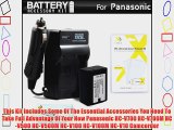 Battery And Charger Kit For Panasonic HC-V700 HC-V700M HC-V500 HC-V500M HC-V100 HC-V100M HC-V10