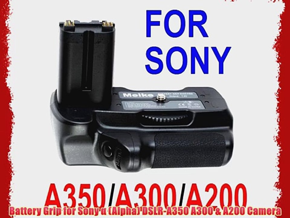 Neewer? Vertical Battery Grip for Sony Alpha A350 A300 A200 Digital SLR  Cameras -Replacement - video Dailymotion
