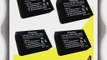 Four Halcyon 2200 mAH Lithium Ion Replacement Battery for Canon EOS M Compact Systems Camera