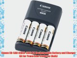 Canon CB-5AH (CBK4-300) AA Rechargeable Battery and Charger Kit for PowerShot Cameras (Bulk)