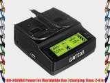Watson Duo LCD Charger with 2 BLN-1 Battery Plates - For Olympus BLN-1 Type Battery