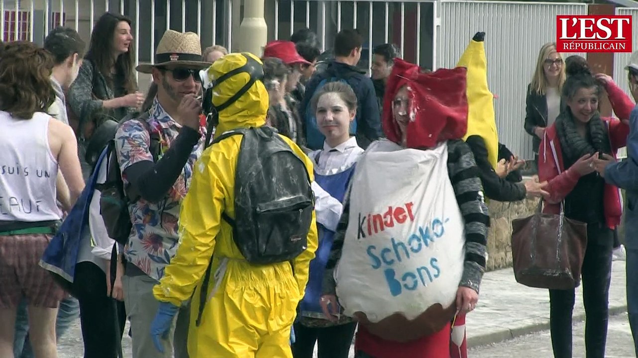 Nancy : les lycéens de Chopin fêtaient le Père Cent ce matin