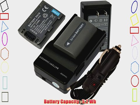 2Pcs Battery Charger for Sony DVD HandyCam DCR-DVD205 DCR-DVD305 DCR-DVD403 DCR-DVD405
