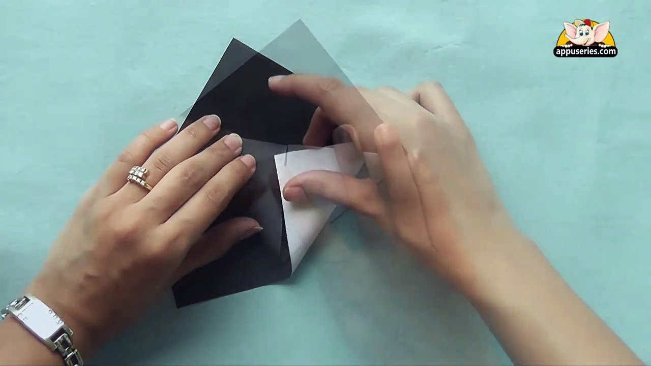 Lets see how to make a Panda Face - Origami in Hindi