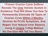 Ovarian Cyst Miracle The Holistic Ovarian Cyst Treatment