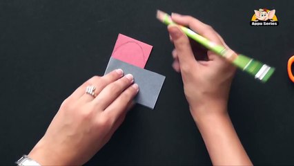 Learn to Kirigami a 3 x 3 Heart Pocket in Hindi