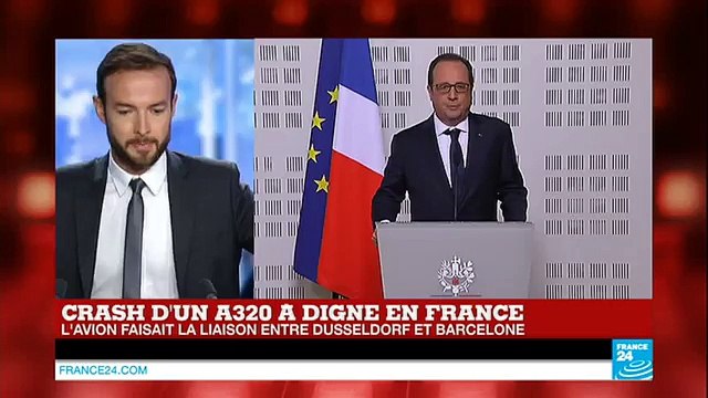 François Hollande - 'Les conditions de l'accident laissent penser qu'il n'y aurait aucun survivant' ( #crash #Airbus A320 )