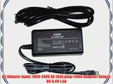 HQRP AC Power Adapter / Charger and Battery compatible with Sony Handycam DCR-TRV270E DCR-TRV27E