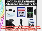 8GB Accessory Kit For Kodak EasyShare Max Z990 Z5010 Z5120 Digital Camera Includes 8GB High