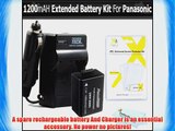 Battery And Charger Kit For Panasonic Lumix DMC-FZ60 DMC-FZ60K DMC-FZ100 DMC-FZ40 DMC-FZ47
