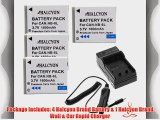 Four Halcyon 1600 mAH Lithium Ion Replacement Battery and Charger Kit for Canon PowerShot SX500
