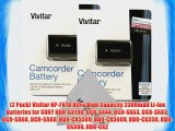 (2 Pack) Vivitar NP-FV70 Ultra High Capacity 2300mAH Li-ion Batteries for SONY HDR-CX190 DCR-SX44