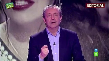 Josep Pedrerol hace un editorial en 'Zapeando'