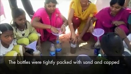 construir una casa con botellas de plástico