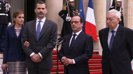 Déclaration conjointe avec le Roi Felipe VI d'Espagne à la suite du crash d'un Airbus A320