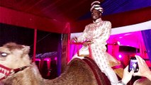 Adrian Peterson Rode Into His Extravagant Birthday Party on a Camel