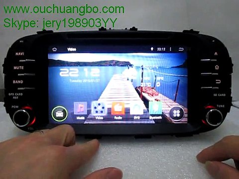 ouchuangbo multimedia stereo automobile KIA soul 2014 android 4.4 system