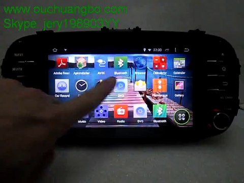 ouchuangbo car stereo radio HD screen KIA soul 2014 GPS 1024*600 resolution