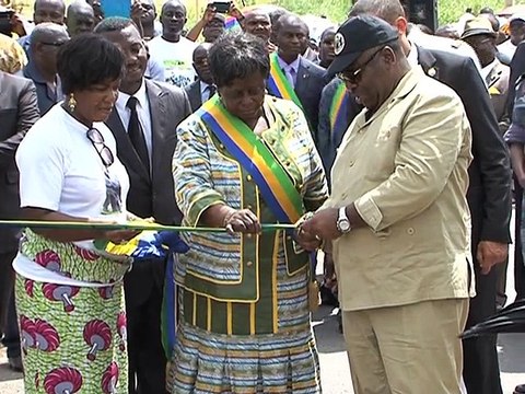 Inauguration de la route d'Ovan par le Président Ali Bongo Ondimba