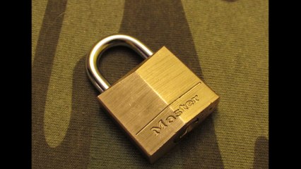 Wow! How to open a Master Lock No.130 in under ten seconds!