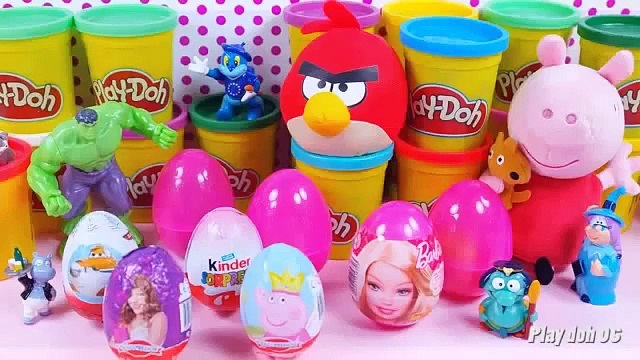 kinder surprise violetta Play doh Kinder surprise eggs Peppa pig barbie Spiderman Cars 2 Violetta to