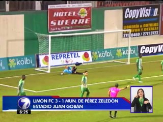 Limón respira en el fondo de la tabla tras vencer 3-1 a Pérez Zeledón