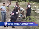 Un muerto y cinco heridos tras accidente de camión
