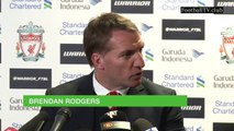 Liverpool manager Brendan Rodgers- Steven Gerrard was frustrated watching us first-half - YouTube