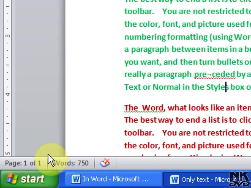 Lesson # 71 Breaks Page Columns Section