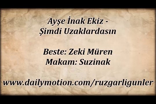 Ayşe İnak Ekiz-Şimdi Uzaklardasın