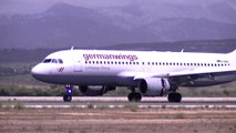 Germanwings Airbus A320 D-AIPX landing at Palma de Mallorca Airport