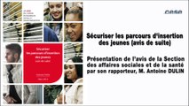 Sécuriser les parcours d'insertion des jeunes - cese