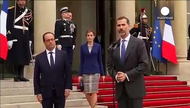 Merkel, Hollande und Felipe zeigen sich nach Germanwings-Absturz erschüttert