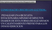 como hacer crecer los gluteos