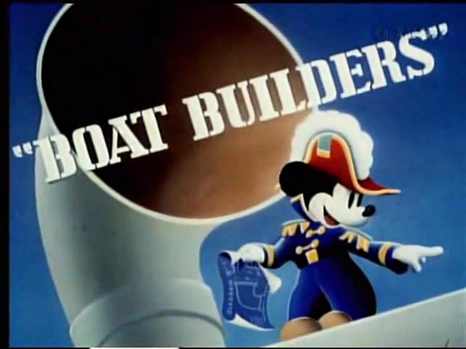 Walt Disney Cartoons Mickey Mouse Donald Duck & Goofy Boat Builders 1938
