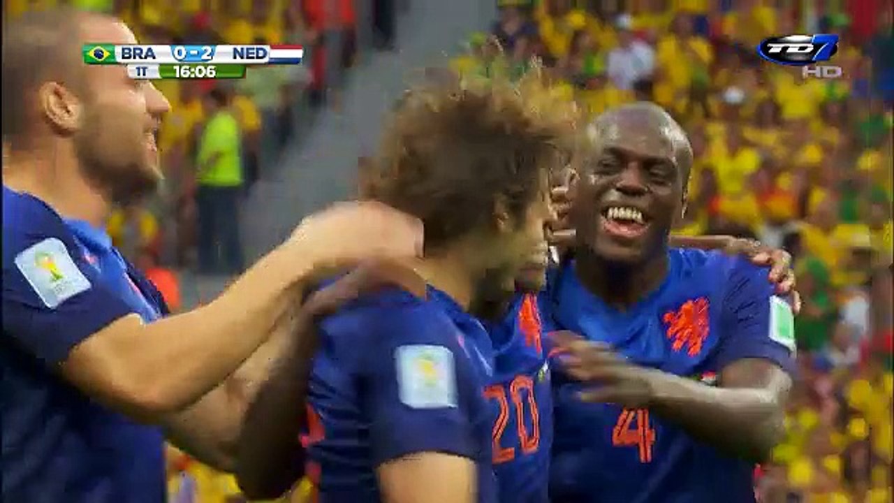 Gol Brasil 0 - Holanda 2