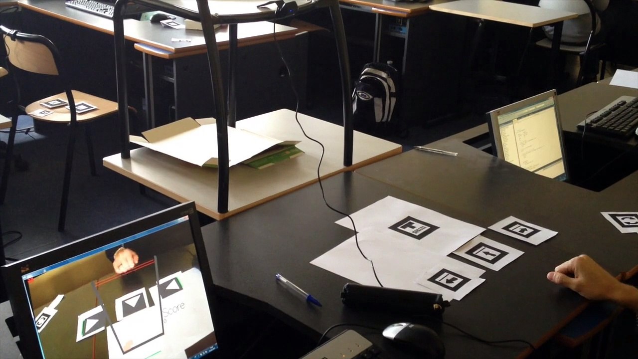 Jouer à Tetris en réalité augmentée