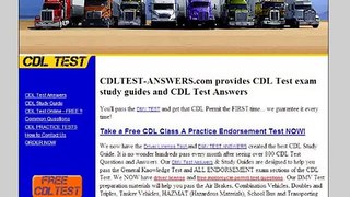CDL Test Answers!
