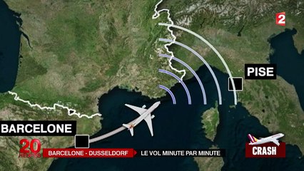 L'Airbus A320 s'écrase dans les Alpes : explication de la trajectoire en 3 D