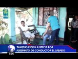 Taxistas y familiares piden justicia por el asesinato de un chofer en Siquirres