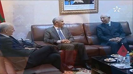 السيد راشيد الطالبي العلمي رئيس مجلس النواب يجري مباحثات مع  السيد رئيس المجلس الاعلى للحسابات الفرنسي