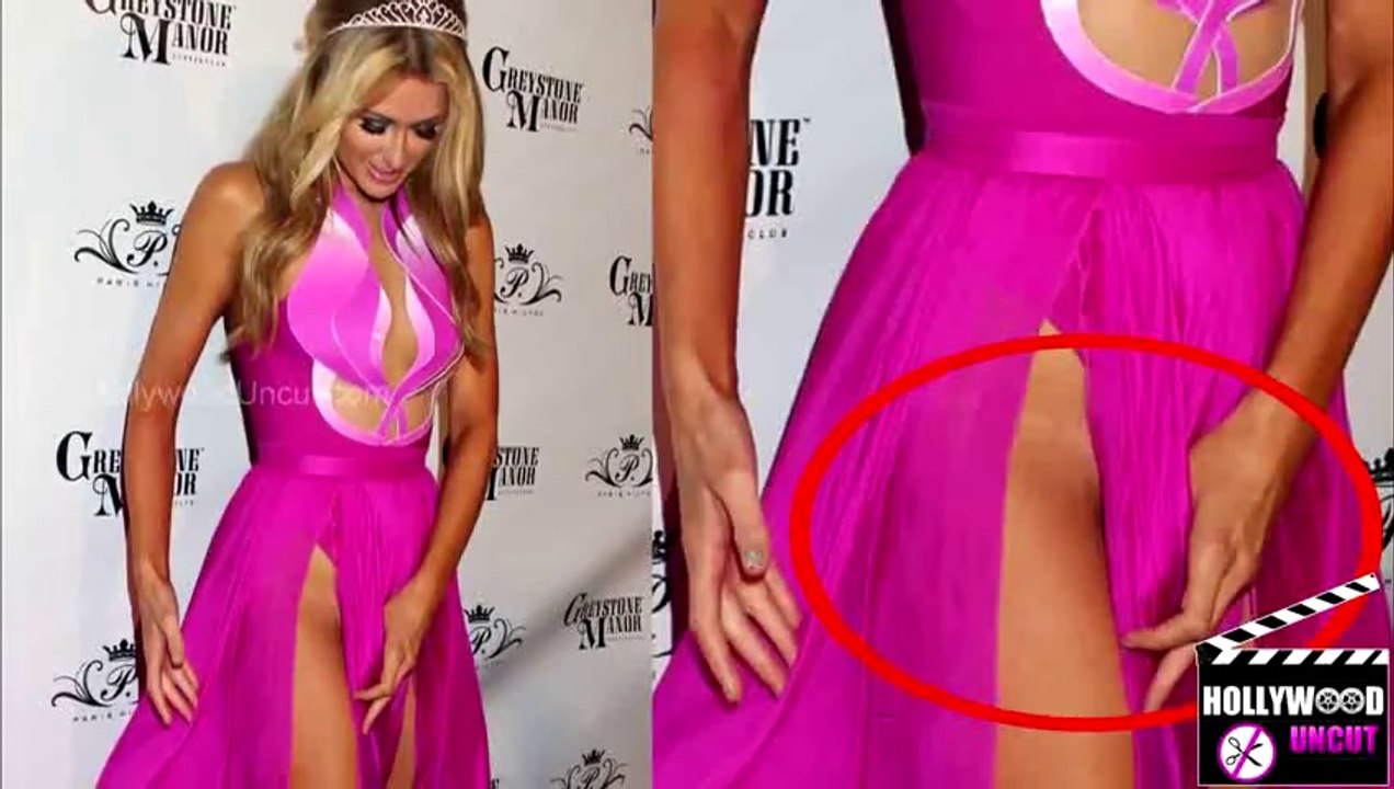 Paris Hilton without underwear during a photo shoot, she did it again and extra, see this video