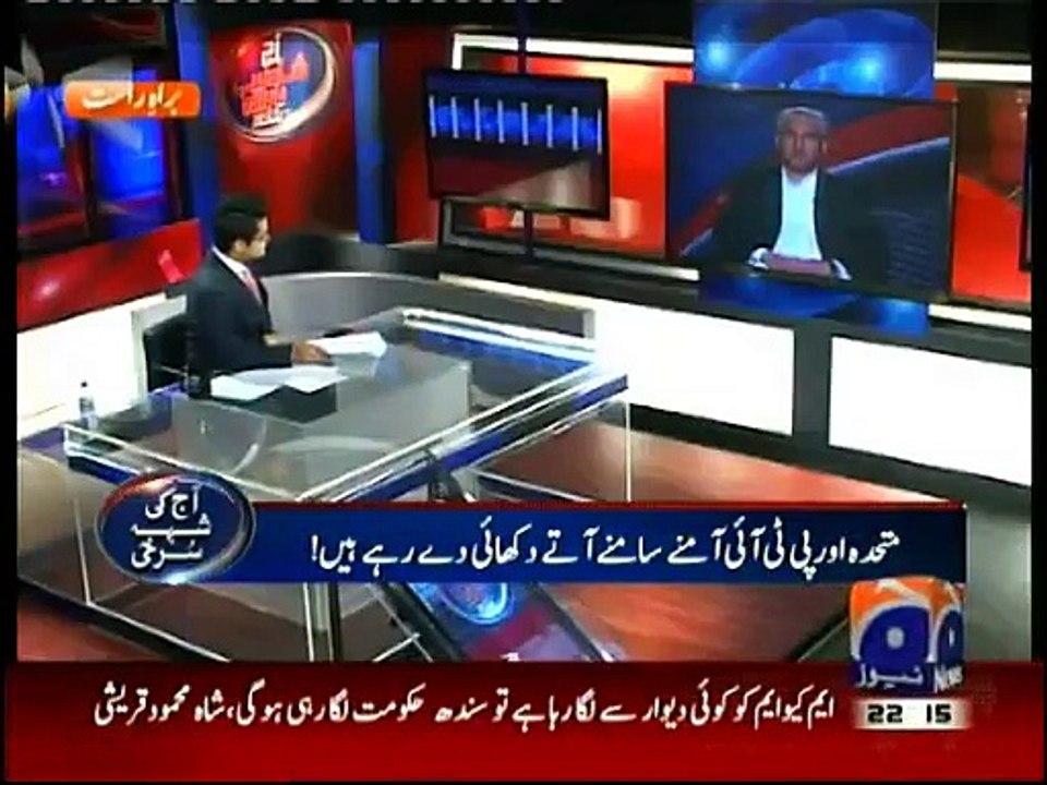 Aaj Shahzaib Khanzada Kay Sath - 24th March 2015