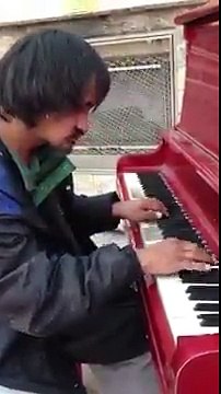 Homeless man totally shocks viewers with beautiful piano performance!