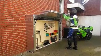 Really awesome bike parking storage!