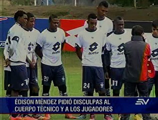 Edison Méndez pidió disculpas