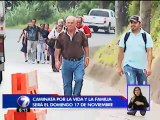 Iglesia realizará “Caminata por la vida y la familia” este domingo