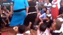 رقص مصري شعبي معلاية دقني - رقص معلايه وسط حشد من المتفرجين - رقص مسخرة